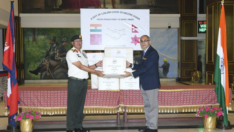 भारतीय सेनाले दियो नेपाली सेनालाई कोरोना खोप