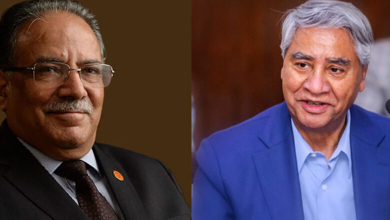 बुढानिलकण्ठमा प्रचण्ड-देउवाबीच भेट