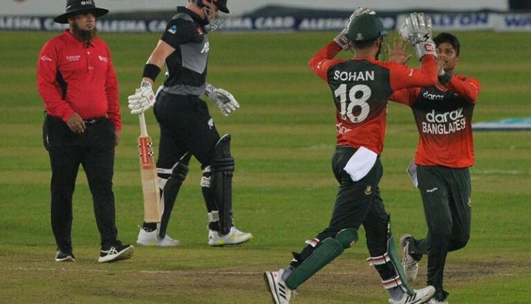 रोमान्चक खेलमा बंगलादेशले न्युजिल्यान्डलाई हरायो, शृंखलामा २-० को अग्रता