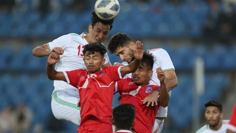 एएफसी यू२३ छनोटमा नेपाल इरानसँग ४-० ले पराजित