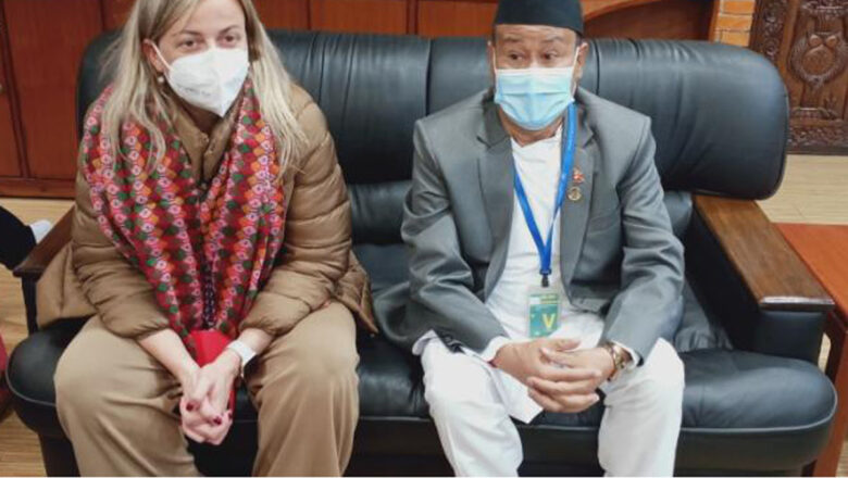 स्पेनकी सभामुख नेपाल भ्रमणमा