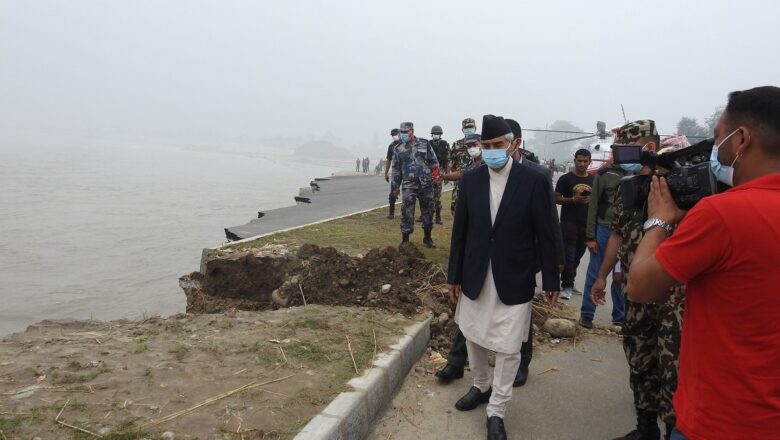 बाढीपहिरो प्रभावित क्षेत्र निरीक्षण गर्न प्रधानमन्त्री देउवा आज प्रदेश नम्बर १ जाने