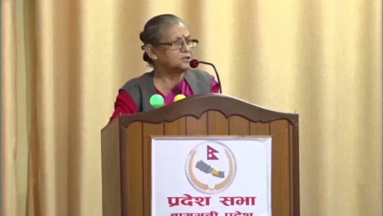 बागमतीकी मुख्यमन्त्री शाक्यले प्रदेश सभामै घोषणा गरिन् राजीनामा