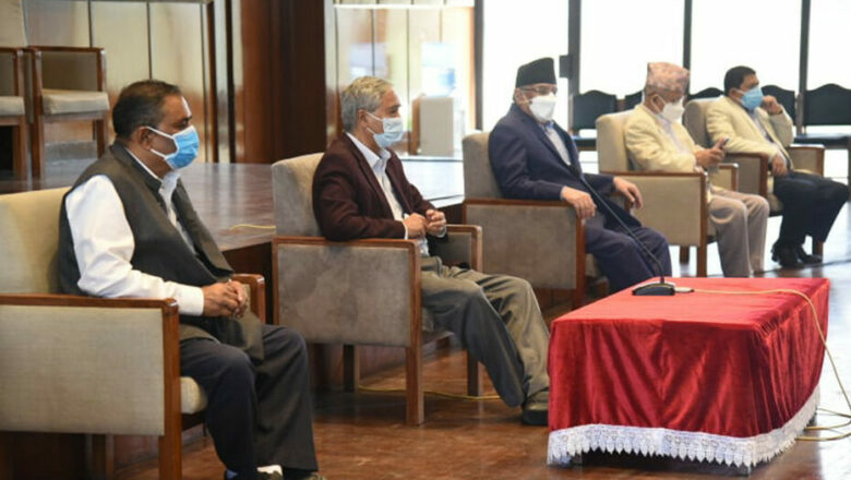 सर्वदलीय बैठक बस्नुअघि सत्ता गठबन्धनबीच छलफल