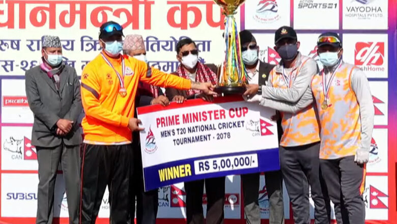 पुलिसलाई हराउँदै एपिएफ प्रधानमन्त्री कप टी-२० च्याम्पियन