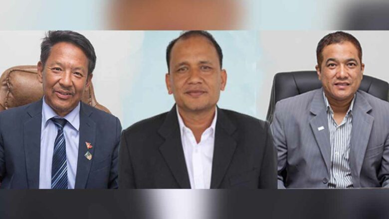 एन्फा अध्यक्ष शेर्पा र महासचिव तुलाधरको बयान लिँदै उपाध्यक्ष खड्का