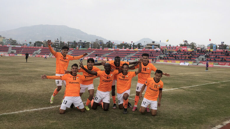 आहा–रारा गोल्डकप : मछिन्द्रलाई हराउँदै एपीएफ फाइनलमा