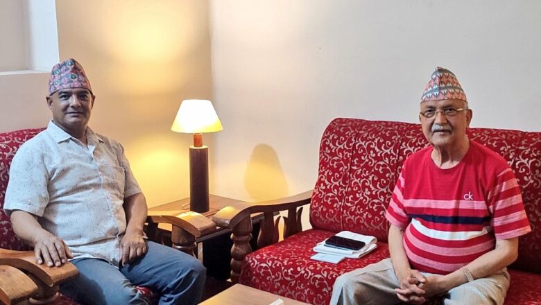 स्थानीय चुनावबारे ओली र राप्रपा महामन्त्री राणाबीच छलफल