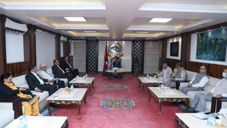 सत्ता गठबन्धनको बैठक बालुवाटारमा जारी