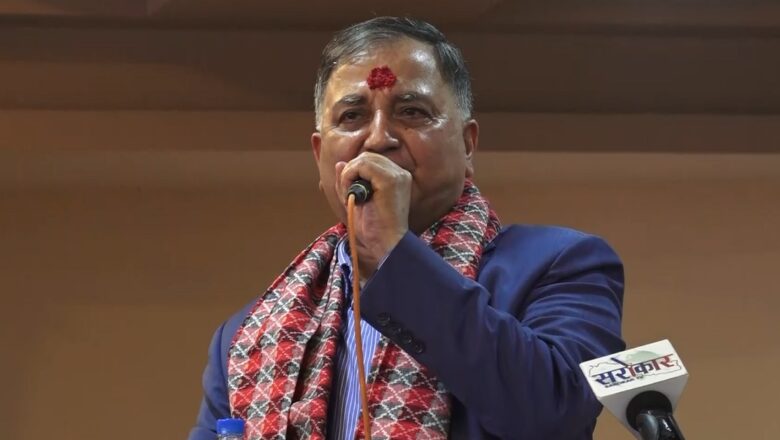 जनमतको आधारमा एमाले नै ठूलो पार्टी भएको पोखरेलको दाबी