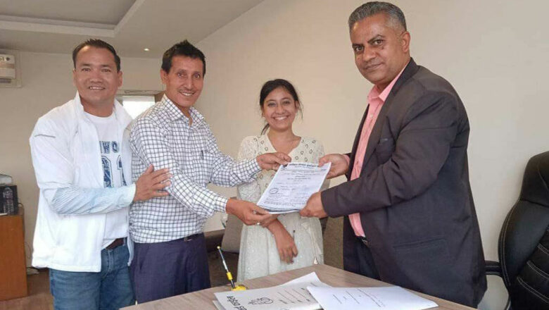 बाँकेबाट भोजराजले दिए एन्फा केन्द्रीय सदस्यमा उमेदवारी