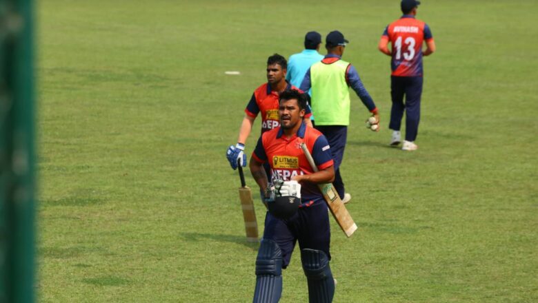 नेपालले दियो १८२ रनको लक्ष्य