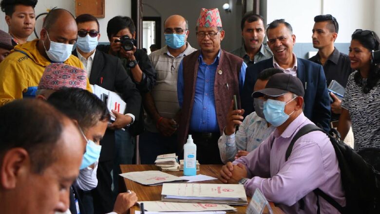 निर्वाचन प्रयोजनका लागि कांग्रेसले दियो दल दर्ताको निवेदन