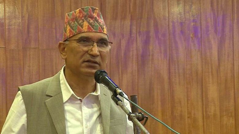 विष्णु पौडेल भन्छन्– देशलाई संकटको भुमरीबाट जोगाउन ओली नेतृत्वको सरकार अनिवार्य
