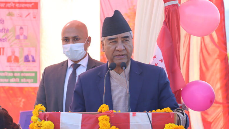 <strong>देशको मुहार फेर्न गठबन्धन बनेको हो : प्रधानमन्त्री देउवा</strong>