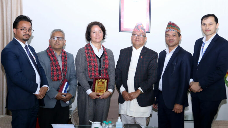 प्रमुख आयुक्तसँग युरोपियन युनियनका राजदूतको शिष्टाचार भेट