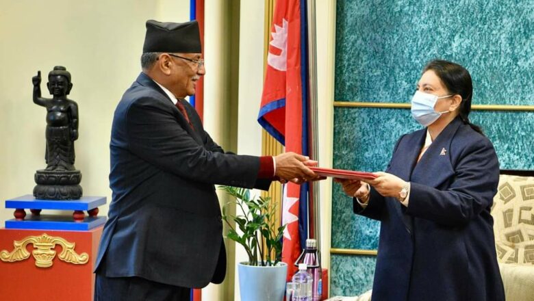 <strong>प्रधानमन्त्रीमा प्रचण्ड नियुक्त, शपथ भोलि</strong>