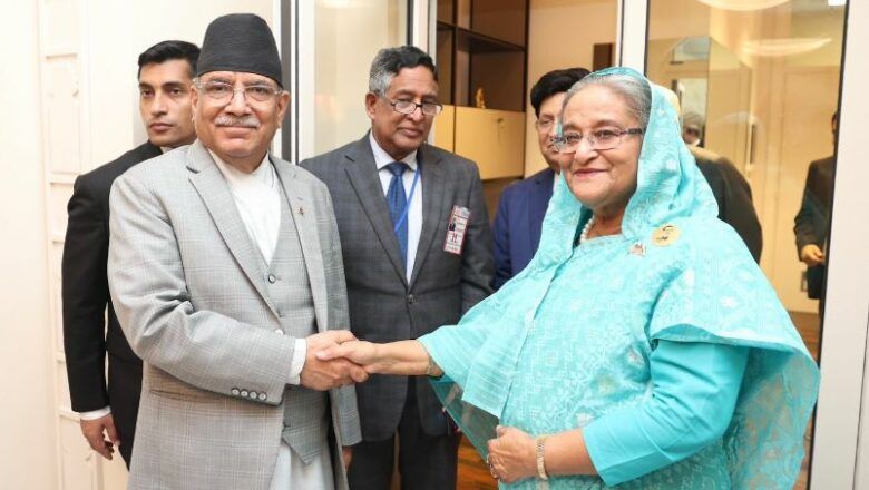 प्रधानमन्त्री प्रचण्ड र बंगलादेशकी समकक्षी हसिनाबीच भेटवार्ता