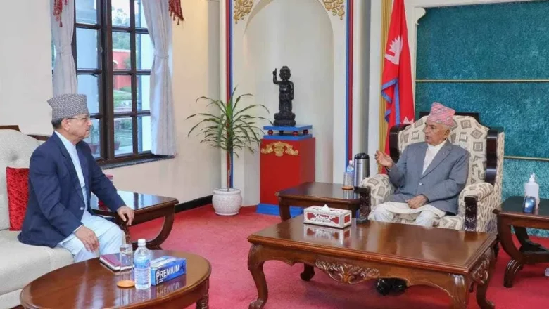 राष्ट्रपति पौडेलसँग उपप्रधानमन्त्री खड्काको भेट