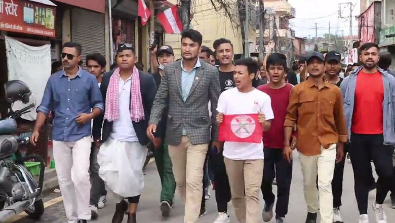 सानेपामा नेविसंघका दुई पक्षले गरे एक अर्काविरुद्ध नाराबाजी