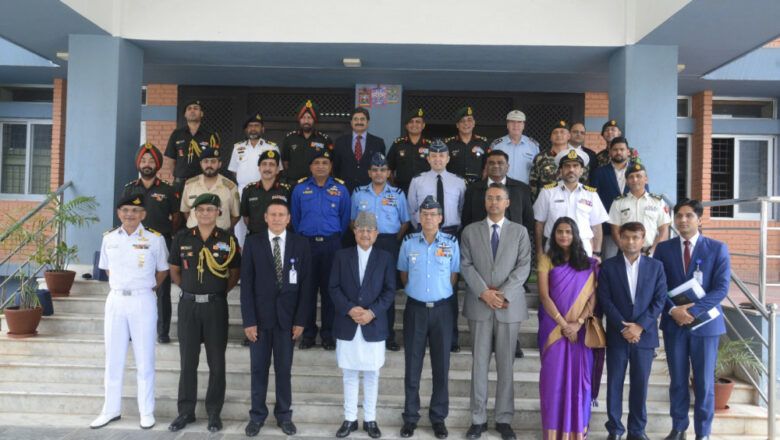 भारतीय एनडीसी टोलीद्वारा रक्षामन्त्री र परराष्ट्रमन्त्रीसँग भेटवार्ता