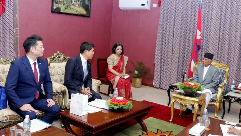 राष्ट्रपति पौडेल र जापानी सदनका सदस्यहरुबीच भेटवार्ता