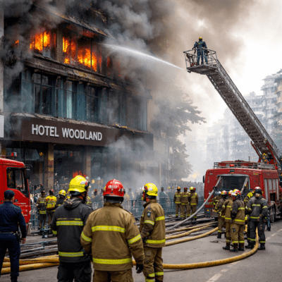 Blaze Breaks Out at Hotel Woodland, No Injuries Reported