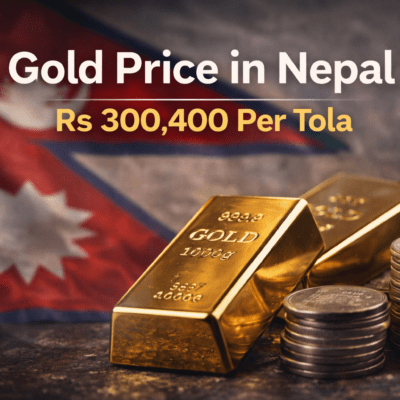 Gold Price in Nepal Today Falls to Rs 300,400 Per Tola