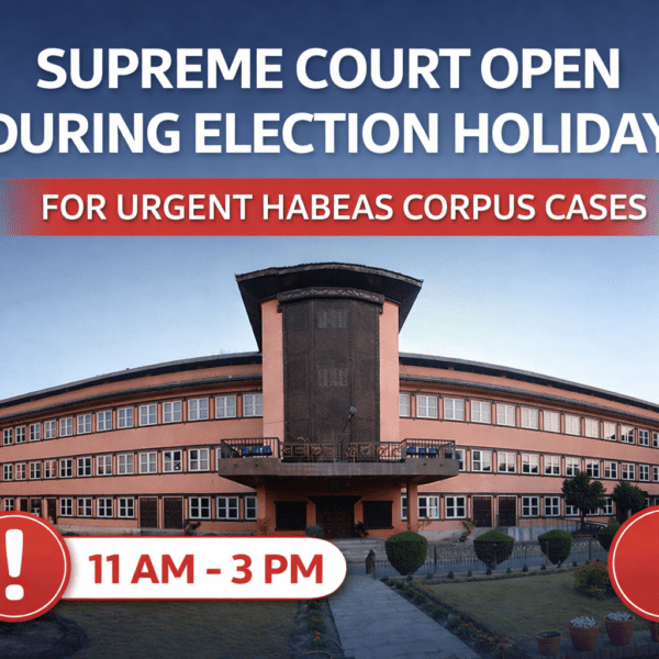 Supreme Court Open During Election Holiday for Habeas Corpus Cases