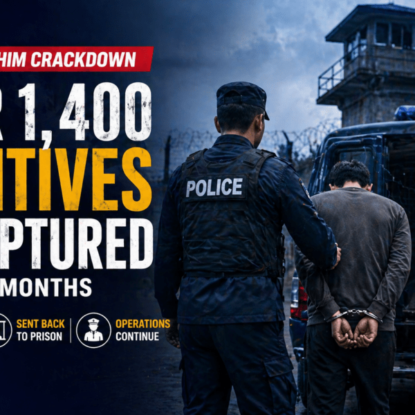 Over 1,400 Fugitives Recaptured in Sudurpaschim Crackdown