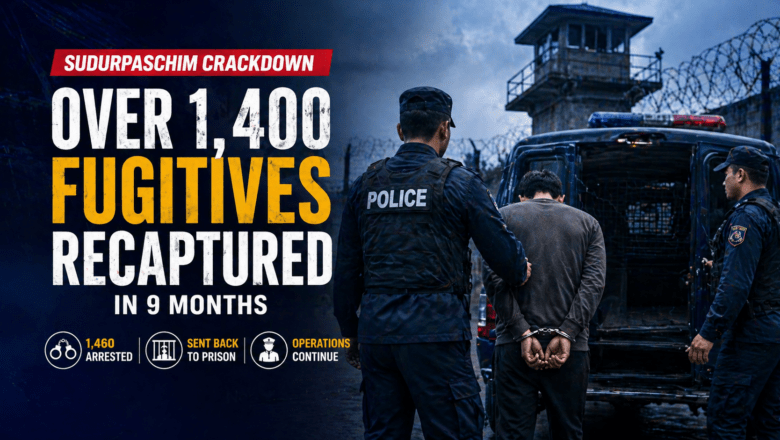 Over 1,400 Fugitives Recaptured in Sudurpaschim Crackdown